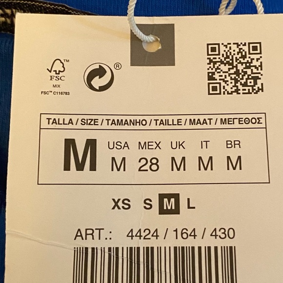 Zara Blue Mini Dress - Picture 9 of 11